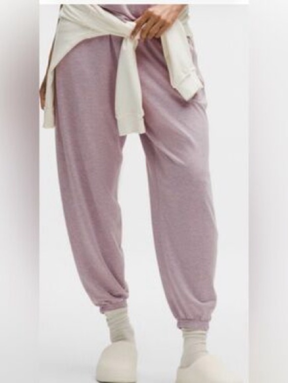 Lululemon Sz S Be Calm Dusty Pink Oversized Relaxed Jogger Pant
